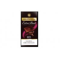 Шоколад чорний Favorite Extra Brut 80% 100г, Millennium