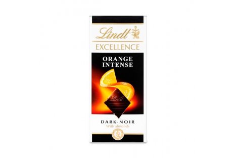 Шоколад черный Excellence горький с апельсином 47% 100г, Lindt