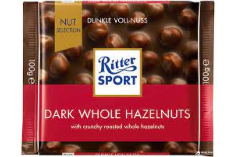 Шоколад темный Sport с цельными орехами лесными 100г, Ritter