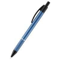Ручка масляна автоматична Prestige, колір чорнил синій, корпус синій металік 0,7мм, Axent