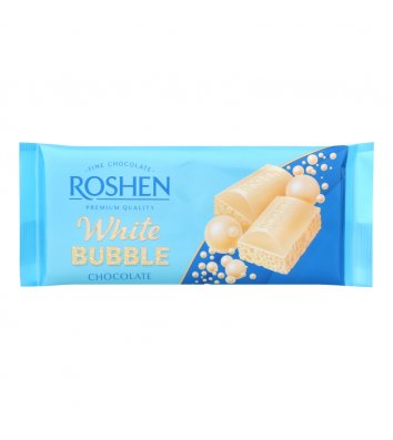 Шоколад Roshen білий пористий 80г, Roshen