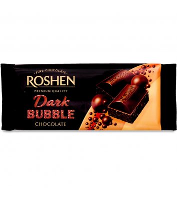 Шоколад екстрачорний пористий 80г, Roshen