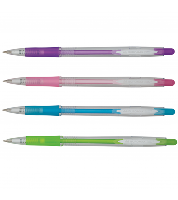 Ручка шариковая автоматическая Crystal Pastel, цвет чернил синий 0,7мм, Buromax