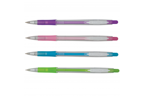 Ручка шариковая автоматическая Crystal Pastel, цвет чернил синий 0,7мм, Buromax