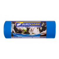Пакеты для мусора 240л/10шт синие крепкие EuroStandart ,BuroClean