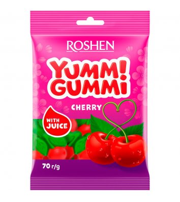 Конфеты Yummi Gummi Cherry 70г, Roshen