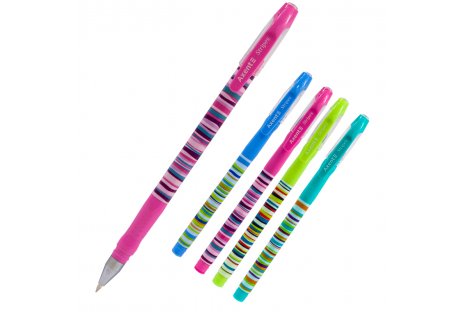 Ручка кулькова Stripes, колір чорнил синій 0,5мм, Axent