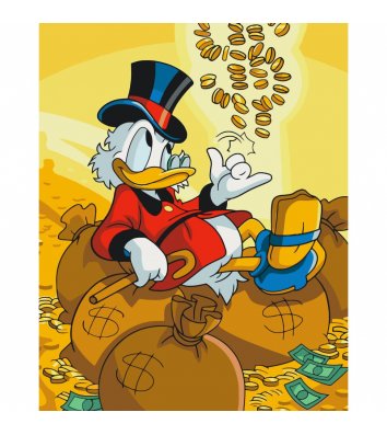 Картина по номерам "Scrooge McDuck" 40*50 см, Art Craft