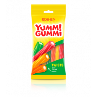 Цукерки  Yummi Gummi Twists желейні 70г, Roshen