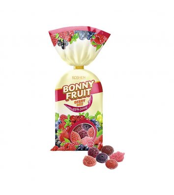 Конфеты Bonny-Fruit желейные ягодный микс 200г, Roshen
