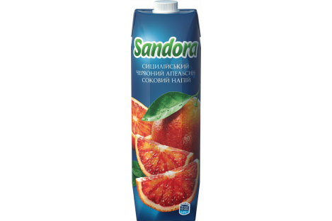 Соковий напій  Сицилійський червоний апельсин 0,95л, Sandora