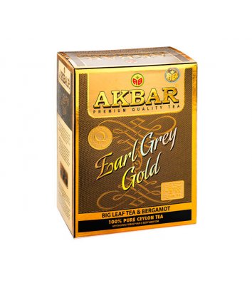 Чай чорний Akbar Earl Grey Gold заварний 80г