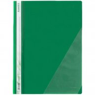 Папка-скоросшиватель А4 без перфорации, фактура глянец зеленая, Axent