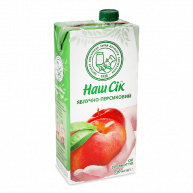 Сок яблочно-персиковый 0,95л, Наш Сік