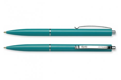 Ручка кулькова автоматична К15, корпус зелений, колір чорнил зелений 0,7мм, Schneider