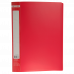 Папка А4 пластиковая с 30 файлами красная Jobmax, Buromax
