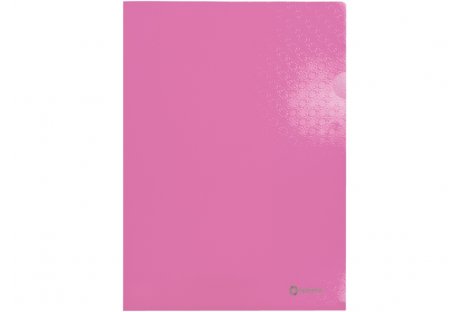 Папка-уголок А4 пластиковая "Вышиванка" розовая, Optima