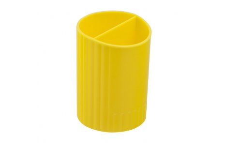 Підставка канцелярська пластикова жовта, Zibi