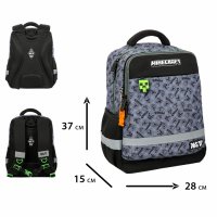 Рюкзак напівкаркасний шкільний "Ergo Minecraft Effect" S-52S ,Yes