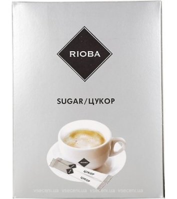 Сахар белый кристаллический 200шт*5г, Rioba