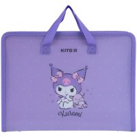 Портфель А4 пластиковый на молнии 1 отделение "Kuromi", Kite