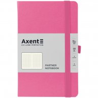 Діловий записник 125*195мм 96арк клітинка Partner рожевий, Axent