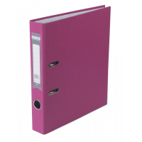 Папка-регистратор А4 50мм односторонняя розовая Lux, Buromax