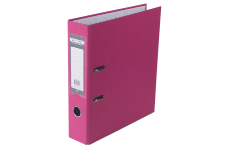 Папка-регистратор А4 70мм односторонняя розовая Lux, Buromax
