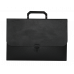 Портфель А4 пластиковый на замке 1 отделение черный, Buromax