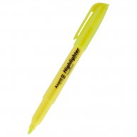 Маркер текстовый Highlighter, цвет чернил желтый 2-4мм, Axent