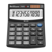 Калькулятор 10 розрядів 124*100*33мм, Brilliant