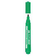 Маркер перманентный, цвет чернил зеленый 2-4мм, Buromax