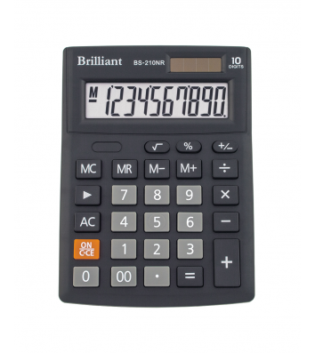 Калькулятор 10 розрядів 103*137*31мм, Brilliant
