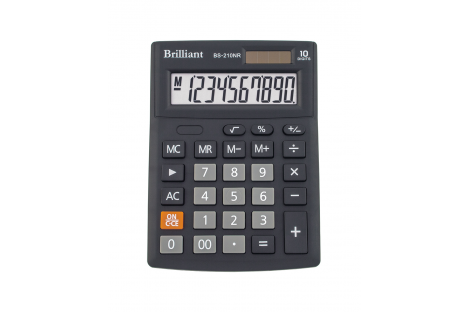 Калькулятор 10 розрядів 103*137*31мм, Brilliant