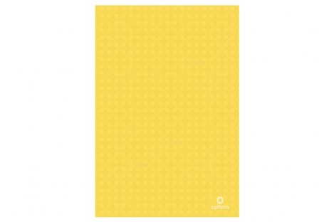 Папка-уголок А4 пластиковая "Вышиванка" желтая, Optima