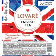 Чай черный Lovare English tea в пакетиках 50шт*2г
