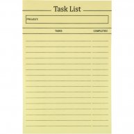 Стикеры 100*150мм 100л линия желтые Task List, Axent