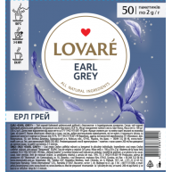 Чай черный Lovare Earl Grey в пакетиках 50шт*2г