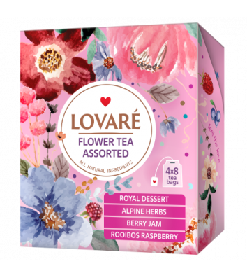 Чай цветочный Lovare ассорти в пакетиках 32шт*1,5г