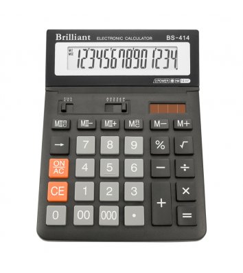 Калькулятор 14 розрядів 146*197*27мм, Brilliant