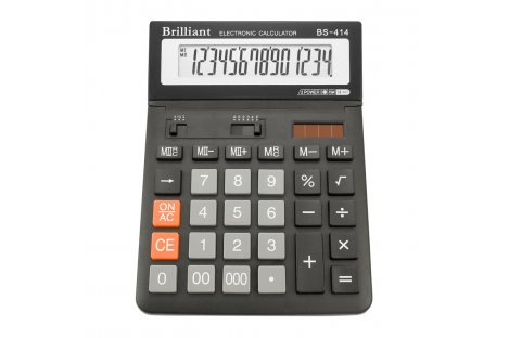 Калькулятор 14 розрядів 146*197*27мм, Brilliant