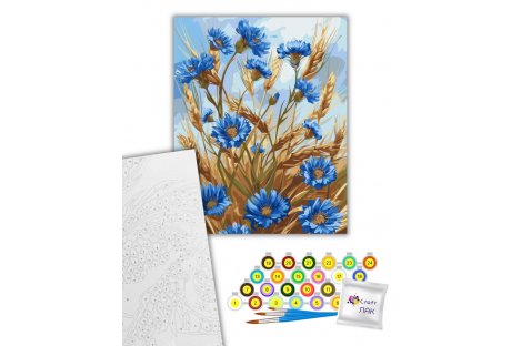 Картина по номерам "Волошки" 40*50 см, Art Craft Картина по номерам "Волошки" 40*50 см, Art Craft