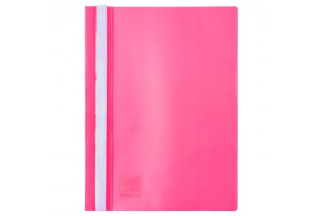 Папка-скоросшиватель А4 без перфорации, фактура глянец розовая, Axent