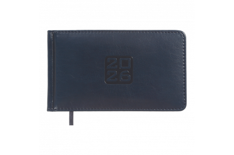 Щотижневик датований кишеньковий 2026 Bravo 153*87 мм синій, Buromax Щотижневик датований кишеньковий 2026 Bravo 153*87 мм синій, Buromax