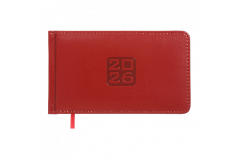 Щотижневик датований кишеньковий 2026 Bravo 153*87 мм червоний, Buromax Щотижневик датований кишеньковий 2026 Bravo 153*87 мм червоний, Buromax