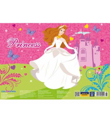 Коврик для детского творчества А3 пластиковый "Princess", Cool for School