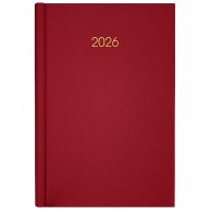 Щоденник датований А5 2026 Classic City бордовий, Axent