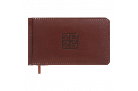 Щотижневик датований кишеньковий 2026 Bravo 153*87 мм коричневий, Buromax Щотижневик датований кишеньковий 2026 Bravo 153*87 мм коричневий, Buromax