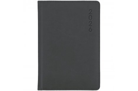 Щоденник датований А5 2026 Classic Lux сірий, Axent Щоденник датований А5 2026 Classic Lux сірий, Axent