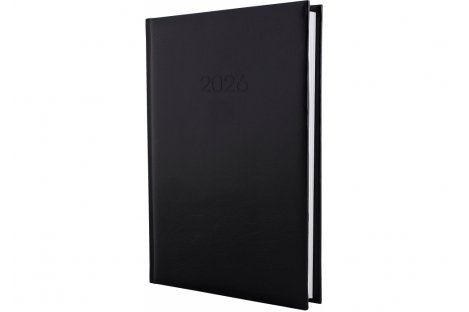 Щоденник датований A5 2026 Allegra чорний, Economix